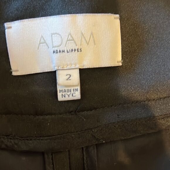 Adam Lippes black satin-like straight leg, dresspants, 2! - Picture 8 of 10